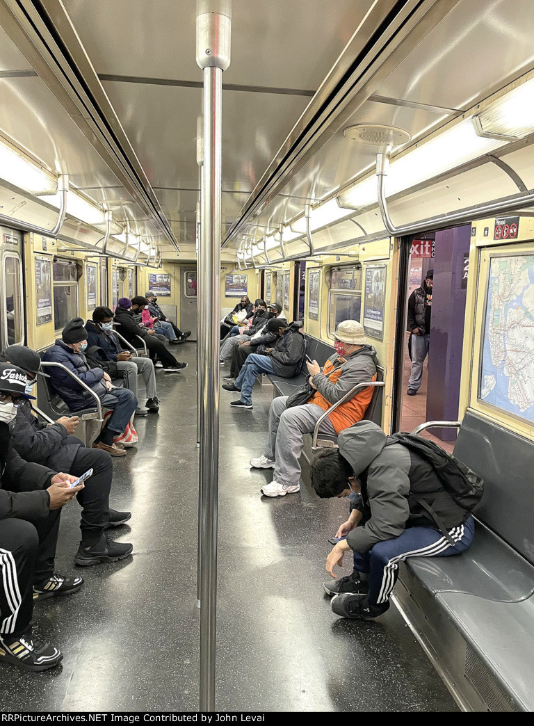 Interior of R32 Car at 2nd Ave Station